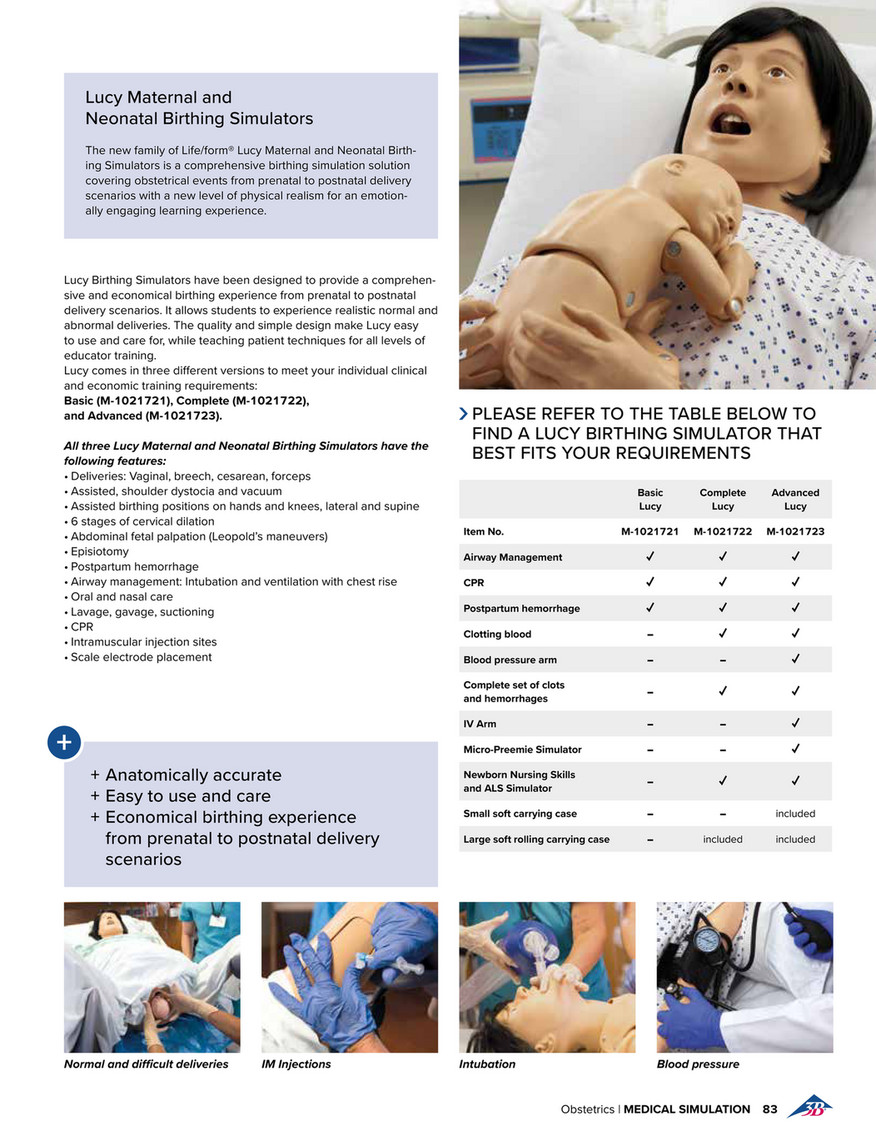 Advanced Lucy Maternal and Neonatal Birthing Simulator