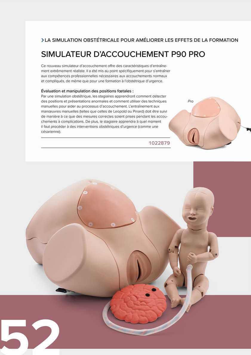 Modèle de formation de simulateur d'accouchement de mannequin de