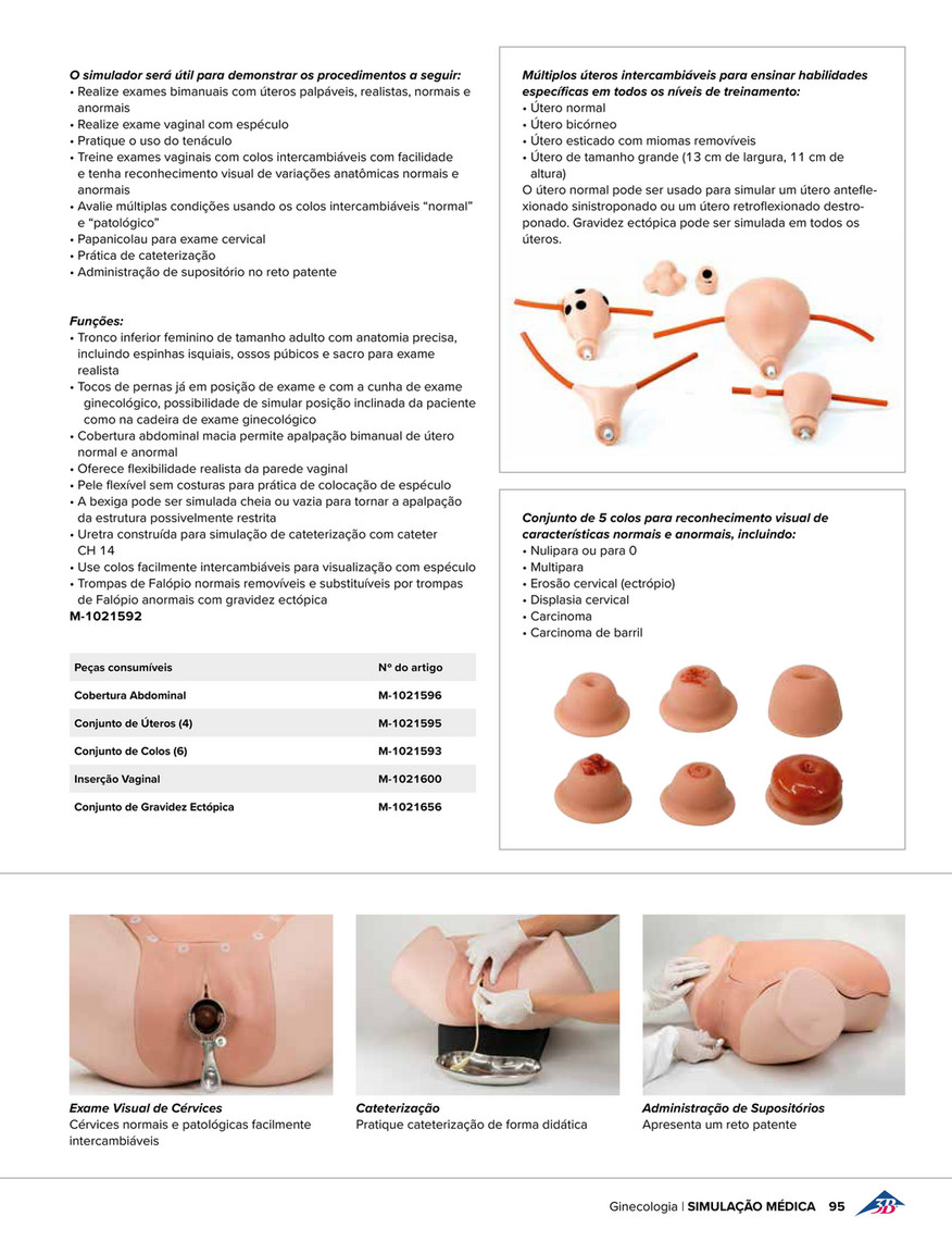 3B Scientific - 3B Scientific Educação de Saúde 2020 Portuguese - Advanced  Pelvic Examination and Gynecological Simulator