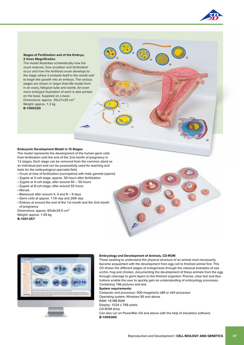 3B Scientific - 3B Scientific Natural Sciences Catalog - French