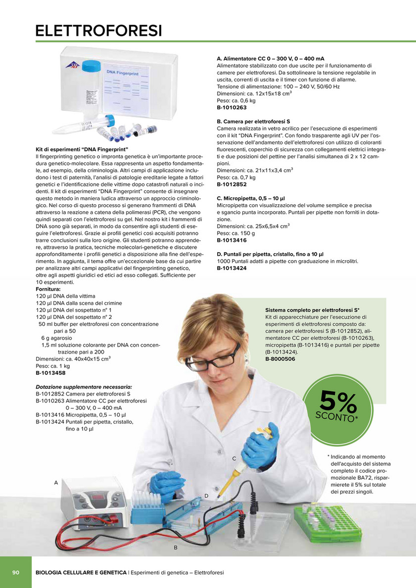 3B Scientific - 3B Scientific Natural Sciences Catalog - Italian - Modello  di DNA a doppia elica, kit di montaggio per studenti